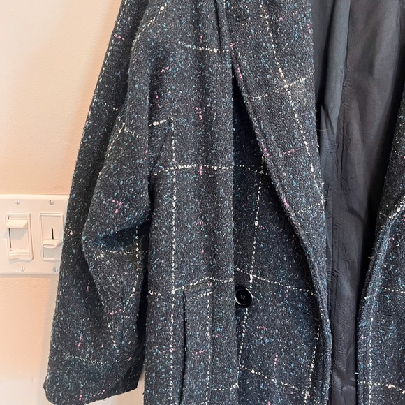 Oversized Vintage Tweed Coat Size M - Picture 3 of 8